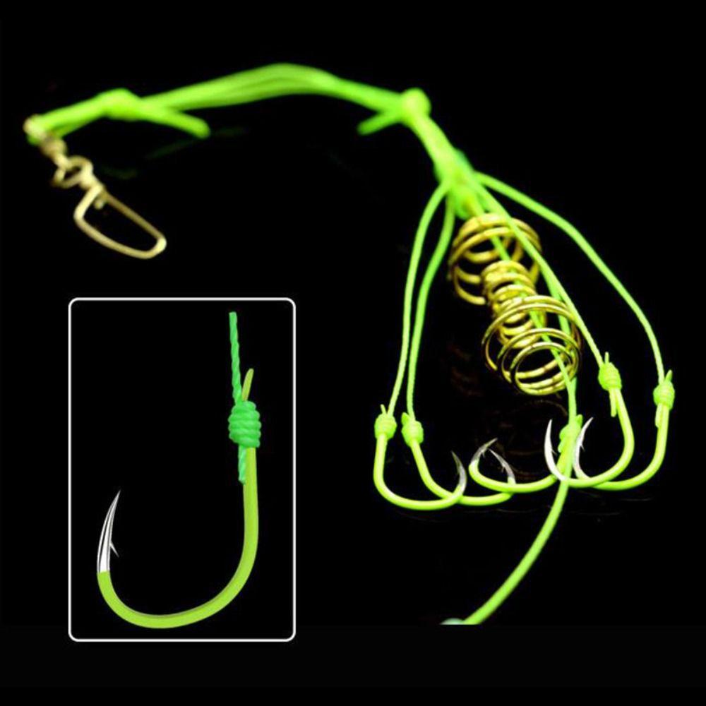 Kait Pancing Ledakan Agustina 4 Pcs/Kotak Stainless Steel Kandang Pancing Perangkap Pancing Throw Rod Hook Memancing Air Laut Aksesoris Pancing Bomb Hook Mata Air Kail Pancing