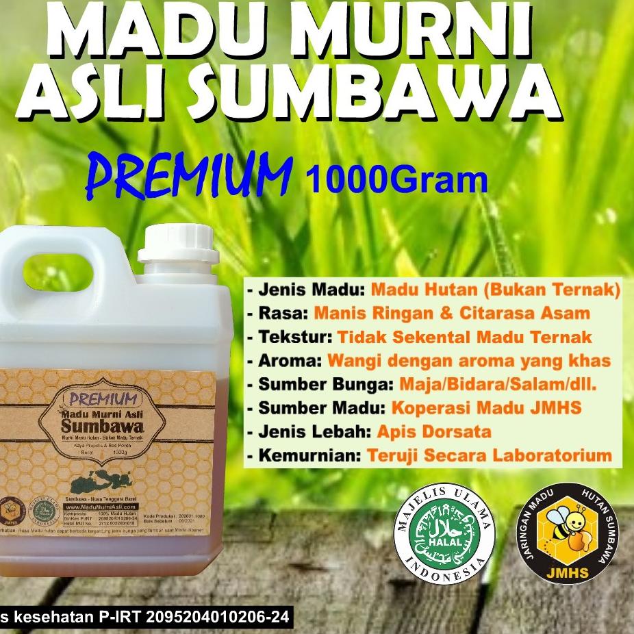 

KODEG1s6R--Madu Murni 1000g Asli Sumbawa PREMIUM