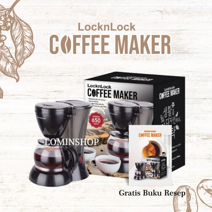 Locknlock Coffe Maker || Mesin Pembuat Kopi || Free Resep || 65O Watt Tokorinduh