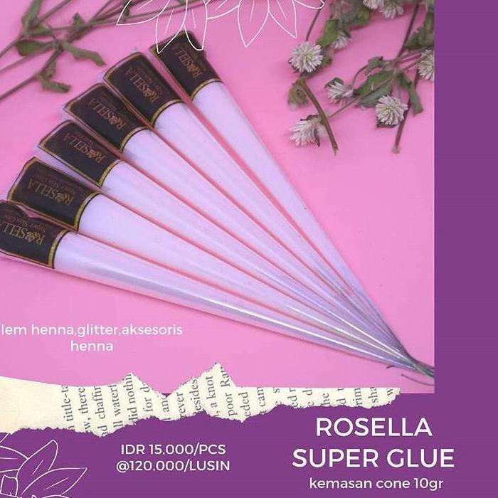 

[KODE QVCQS] Super Glue Rosella kemasan cone 10 gr (lem kulit)