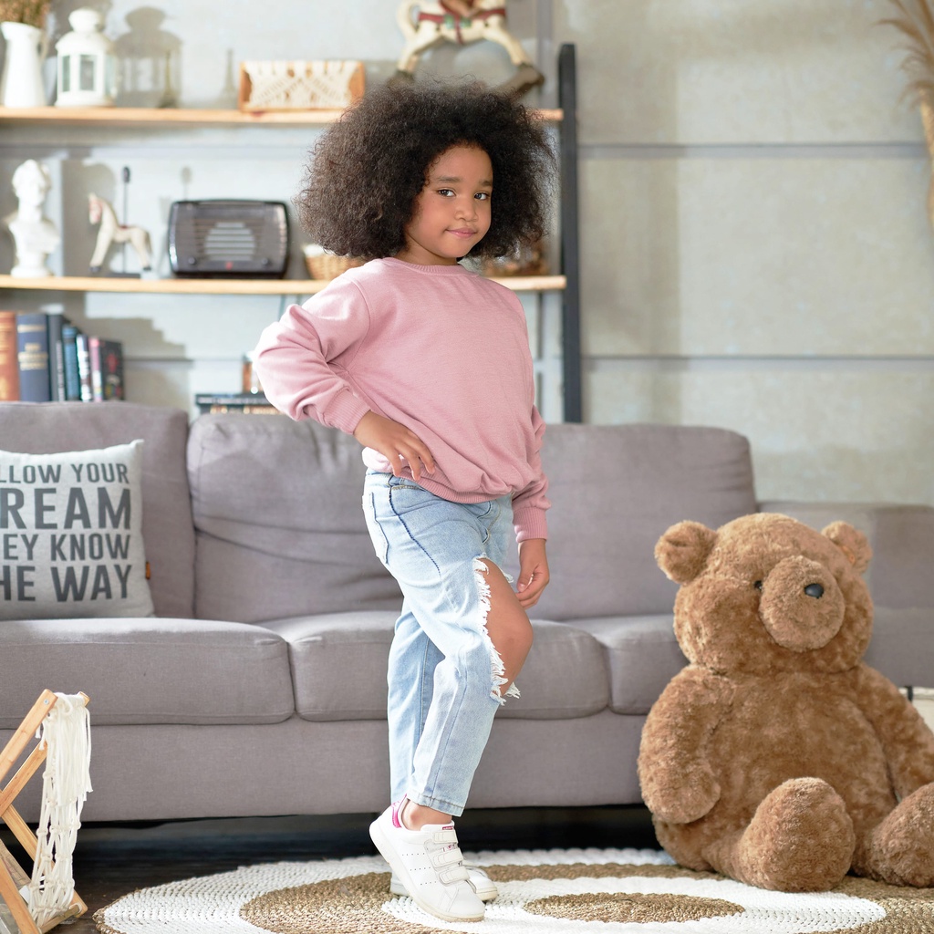 HOODIE GOODIE Kids Sweater Dusty Pink