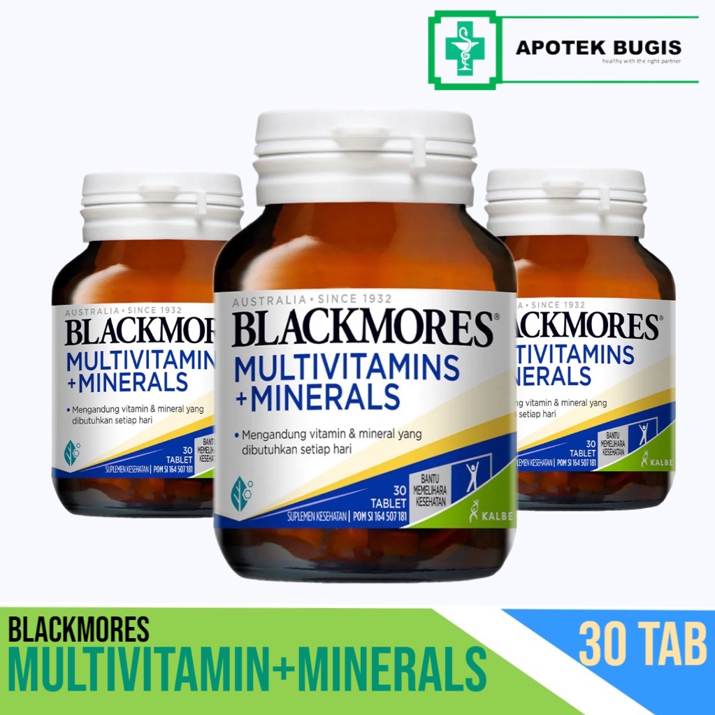 BLACKMORES MULTIVITAMIN &amp; MINERAL - DAYA TAHAN TUBUH - VARIAN 30-60 KAPLET