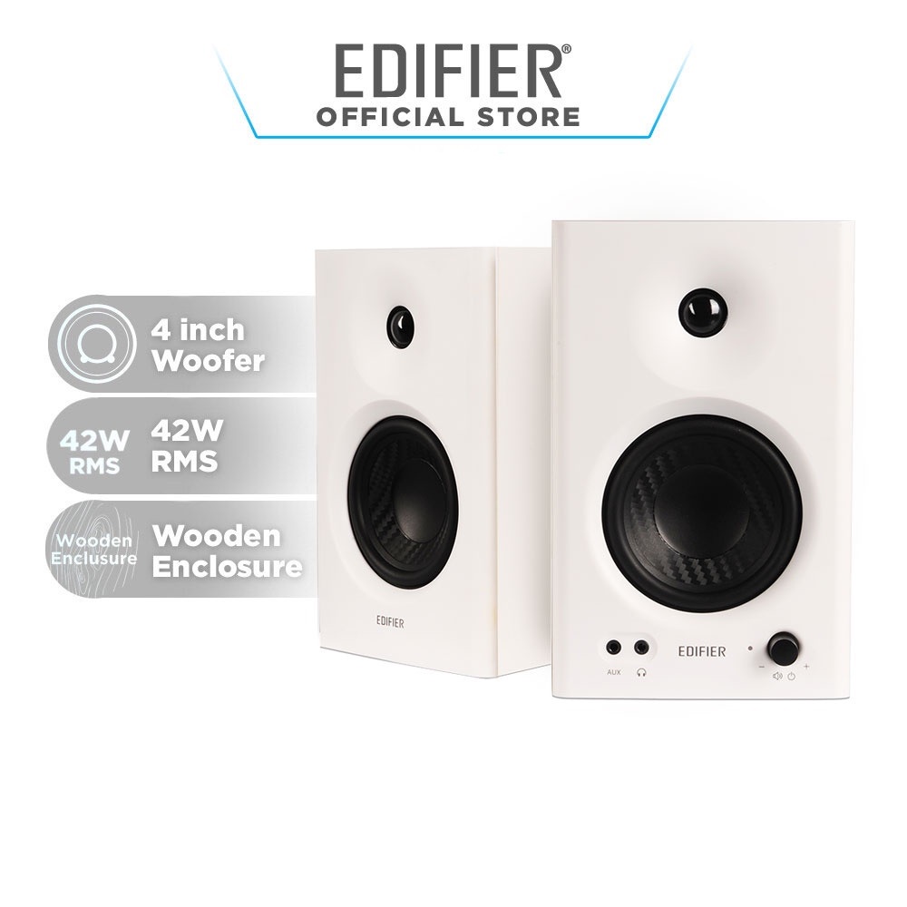 Speaker Monitor Monitoring Flat Edifier Studio Recording Low Frequency 60Hz 4 Inch HiFi Editing Ster
