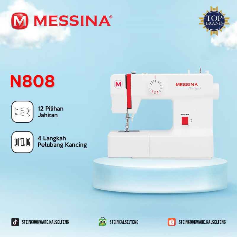 Messina (SINGER) N-808 Mesin Jahit Portable New York Series