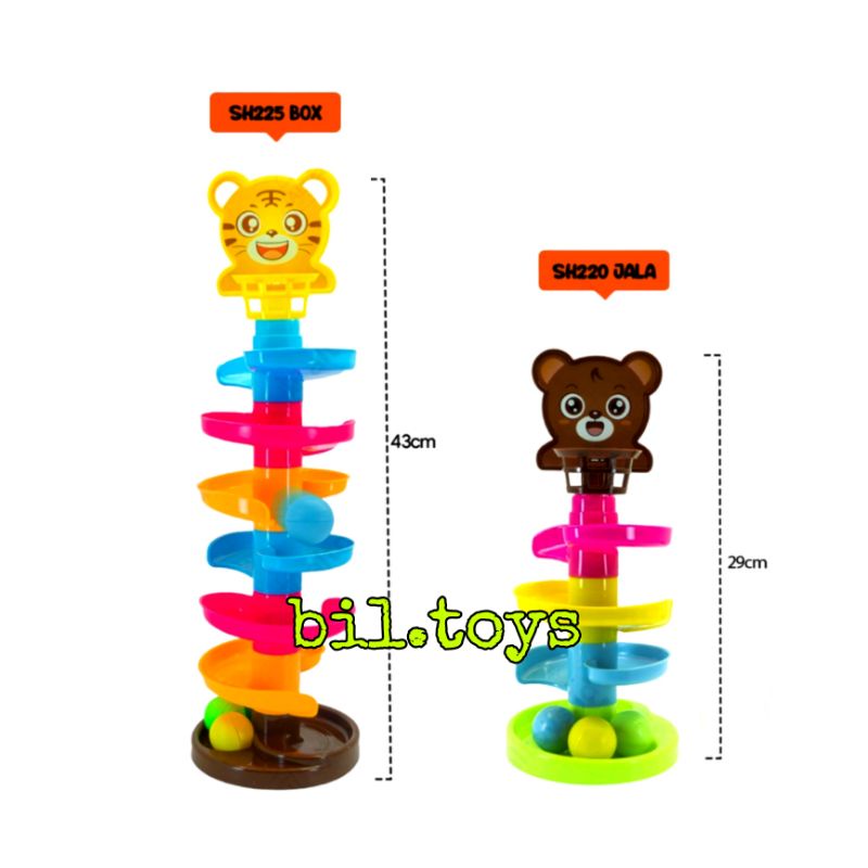 MAINAN ANAK ROTATING ORBIT MAINAN ROLLING BALL SPIRAL TOWER MAINAN EDUKASI ROLING BALL SH220 SH225