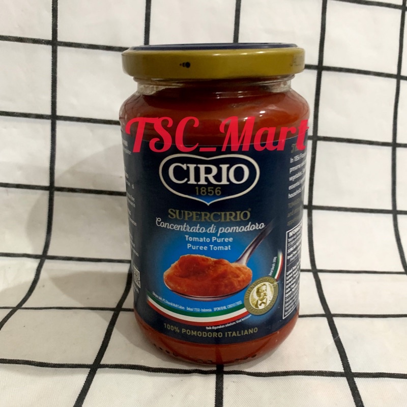 

Cirio Tomato Puree 350gr / Cirio / Tomat Halus Konsentrat