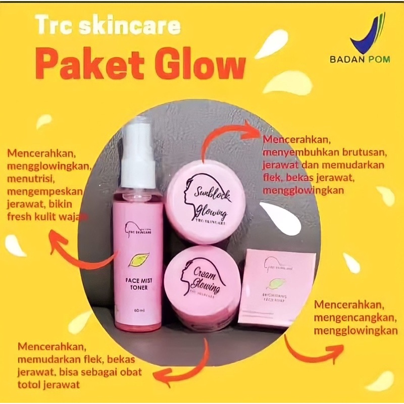 PAKET CREAM GLOWING TRC SKINCARE BPOM