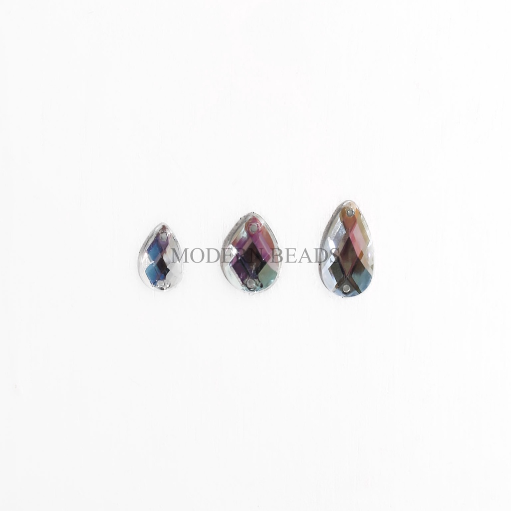 [KANTONG] Payet / Diamond Kristal Akrilik / Acrylic AB / Pelangi Grade A Tetes 8x13mm , 9x17mm , 10x14mm