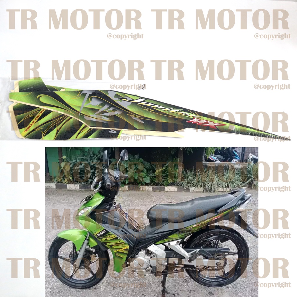 Stiker Motor Jupiter MX 2008 Sticker Striping Lis Full Set Motor