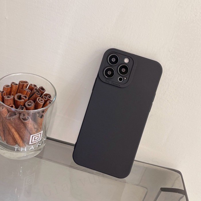 Case Infinix Note 7 Lite Soft Casing Cover Silicone Pelindung Camera - Hitam