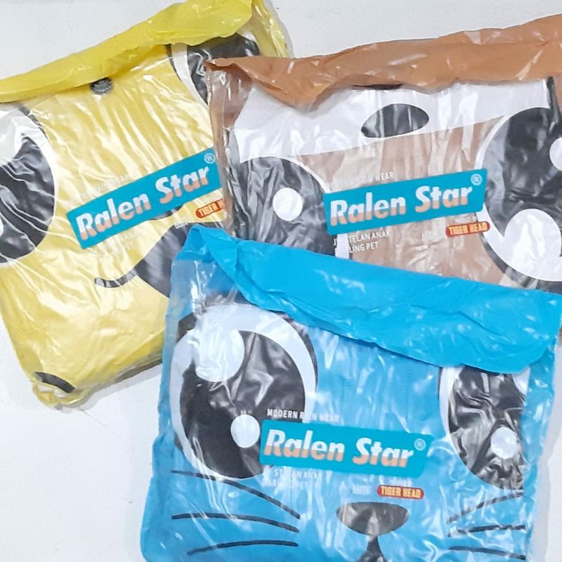 uLn 66021 RALEN STAR JAS HUJAN ANAK SETELAN BAJU CELANA MOTIF DARLING PETS , FUNNY RAINCOAT WEAR