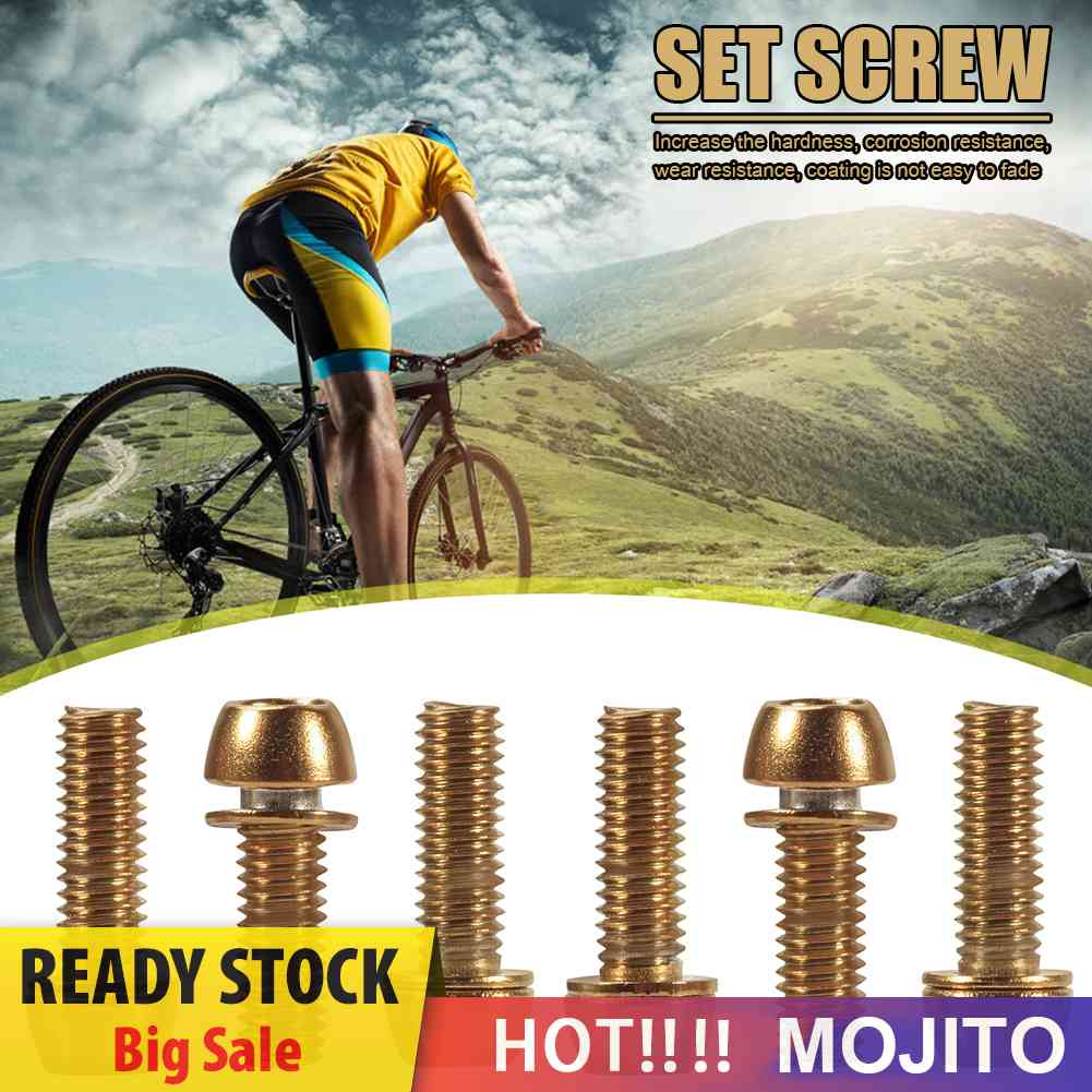 6Pcs Sekrup Stem Stang Sepeda MTB Bahan Stainless Steel