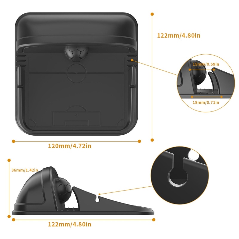 Zzz Stand Holder / Dudukan Ponsel / GPS Bahan Silikon Gaya Simple Tahan Lama Anti slip Untuk Dasbor Mobil
