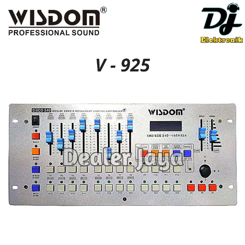 Mixer Lampu Wisdom V 925 / V925 DISCO 240 Lighting DMX