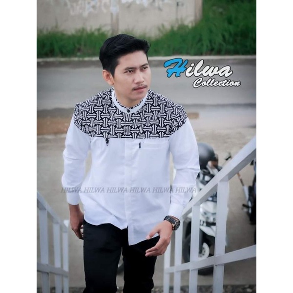 BAJU KOKO PRIA BATIK FALCON TERBARU KODE FLCN01