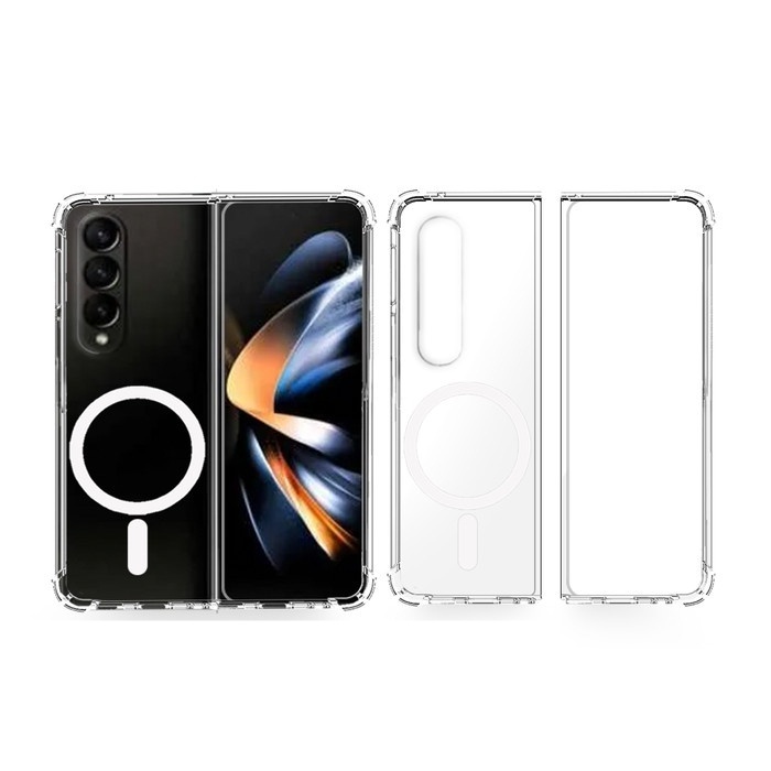 SAMSUNG GALAXY Z FOLD 4 Z FOLD 3 Z FLIP 4 Z FLIP 3 - MAGSAFE CASE MAGNETIC WIRELESS CLEAR PREMIUM