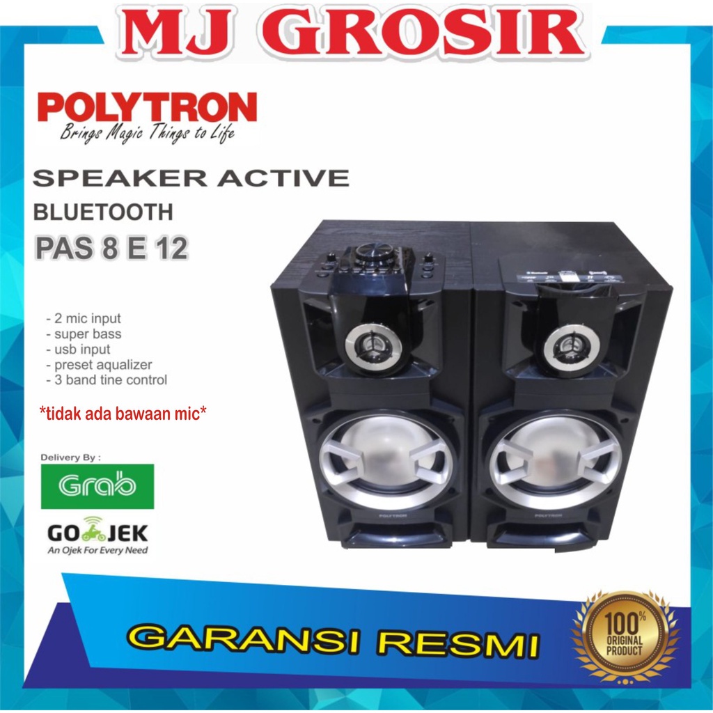 PROMO POLYTRON SPEAKER AUDIO PAS 8E12 PAS8E12 USB BLUETOOTH