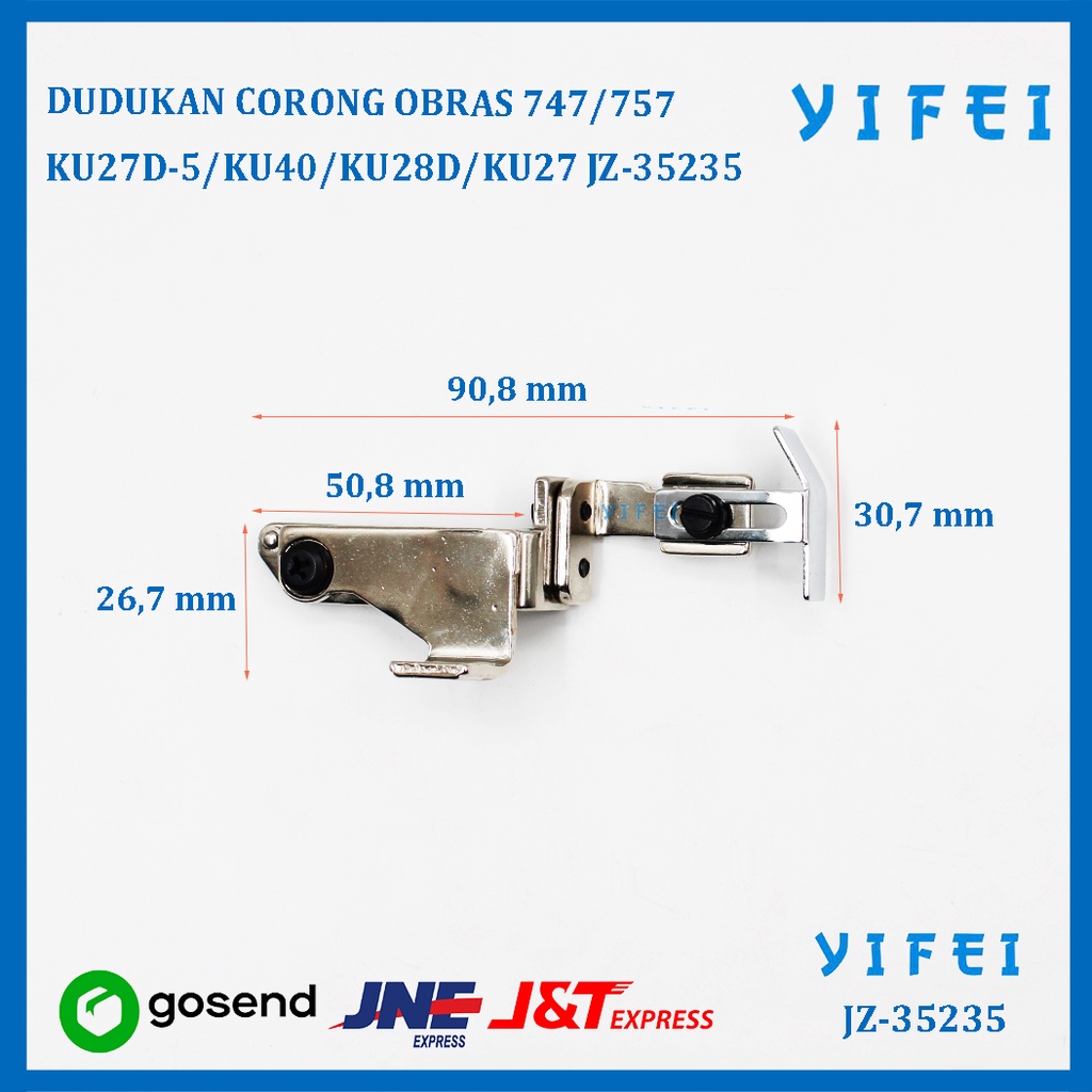 DUDUKAN CORONG OBRAS 747/757 KU27D-5/KU40/KU28D/KU27 YIFEI-35235