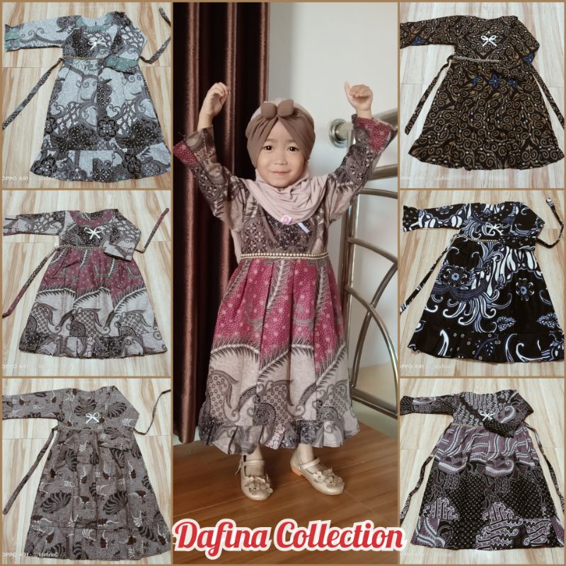 GAMIS BATIK Anak Perempuan Baju Muslim Anak Perempuan TERMURAH