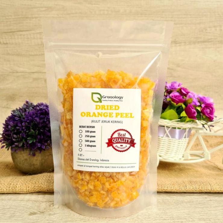 

10.10 MALL Potongan Kulit Jeruk / Aptunion Orange Peel Import (500 gram) by Granology 
