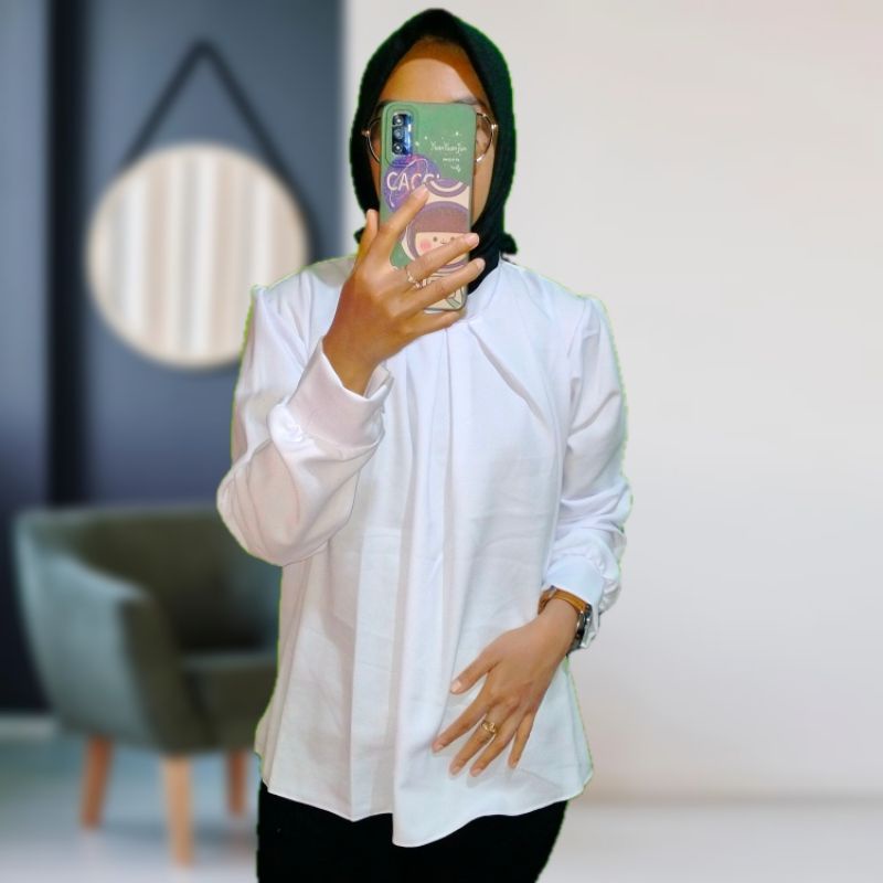 ATASAN WANITA MUTIA BLOUSE WANITA WARNA TERBARU KEKINIAN FASHION MUSLIM