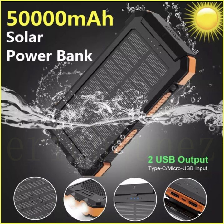 Jual Powerbank Powerbank 50000 Mah Power Bank Tenaga Surya 80000 Mah ...