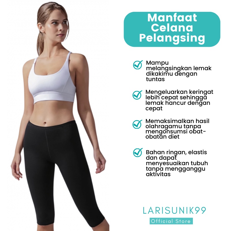 Celana Pembakar Lemak Pelangsing Tubuh Celana Wanita Hot Shaper Pant Korset Penghancur Lemak