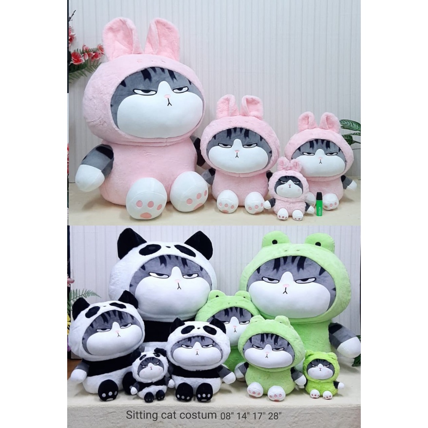 Boneka Kucing Furyu Cat Kostum Lebah Size 35cm/14&quot;/boneka animal/Boneka Kucing Abu/Boneka Cat Kostum/Boneka Cat Xie/