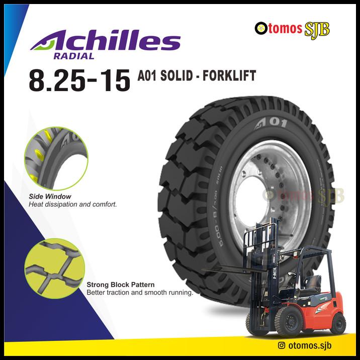 Ban Forklift Mati/Solid Achilles 8.25-15 A01