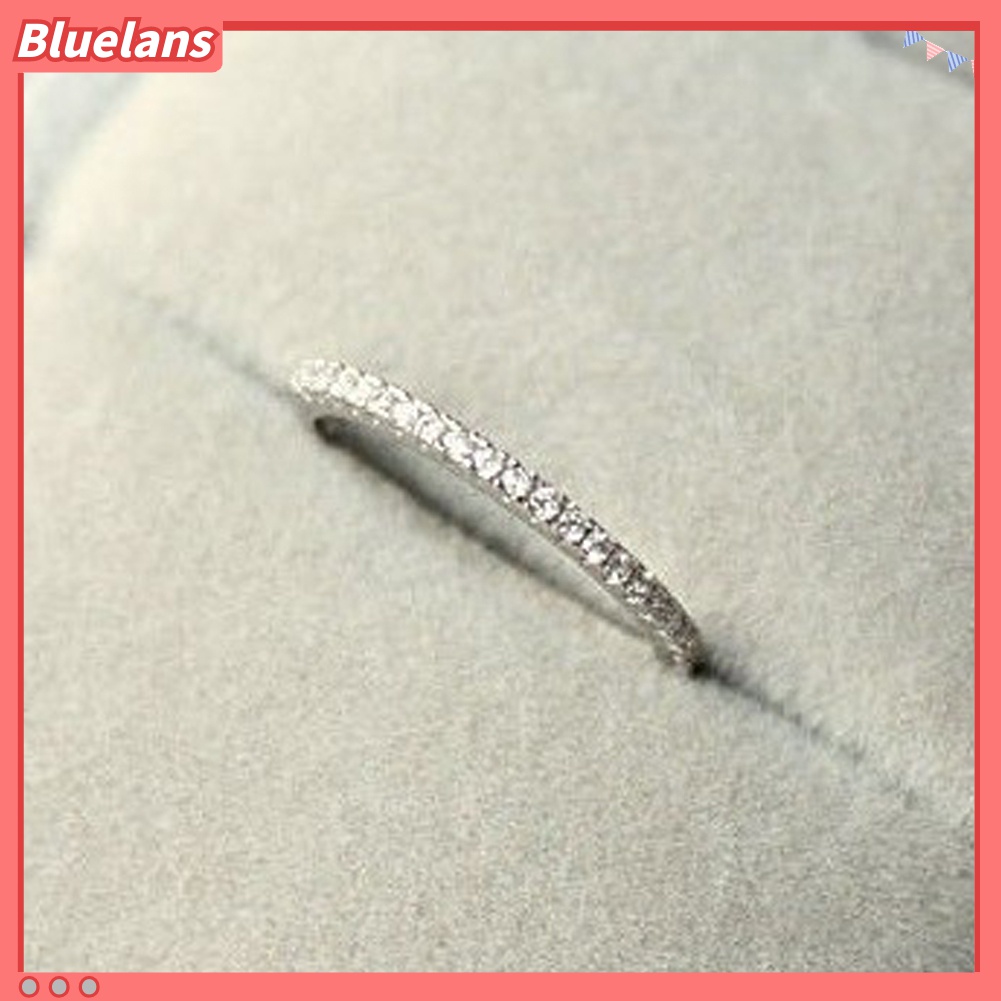 Cincin Sterling Silver 925 Hias Berlian Imitasi Untuk Wanita