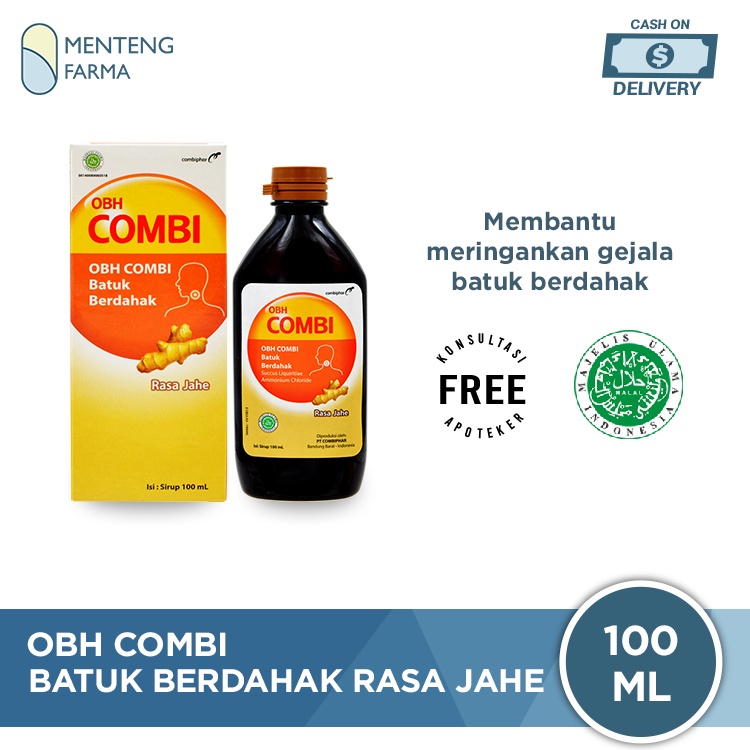 OBH Combi Batuk Berdahak Jahe 100 mL - Sirup Obat Batuk Berdahak