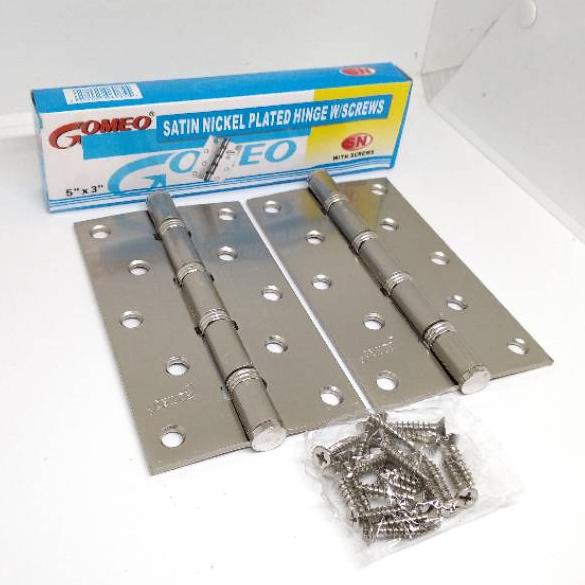 ☈my Seller☈ engsel 5 inch engsel khusus pintu rumah besar engsel pintu baut 5 gomeo putih tebal 2,5 