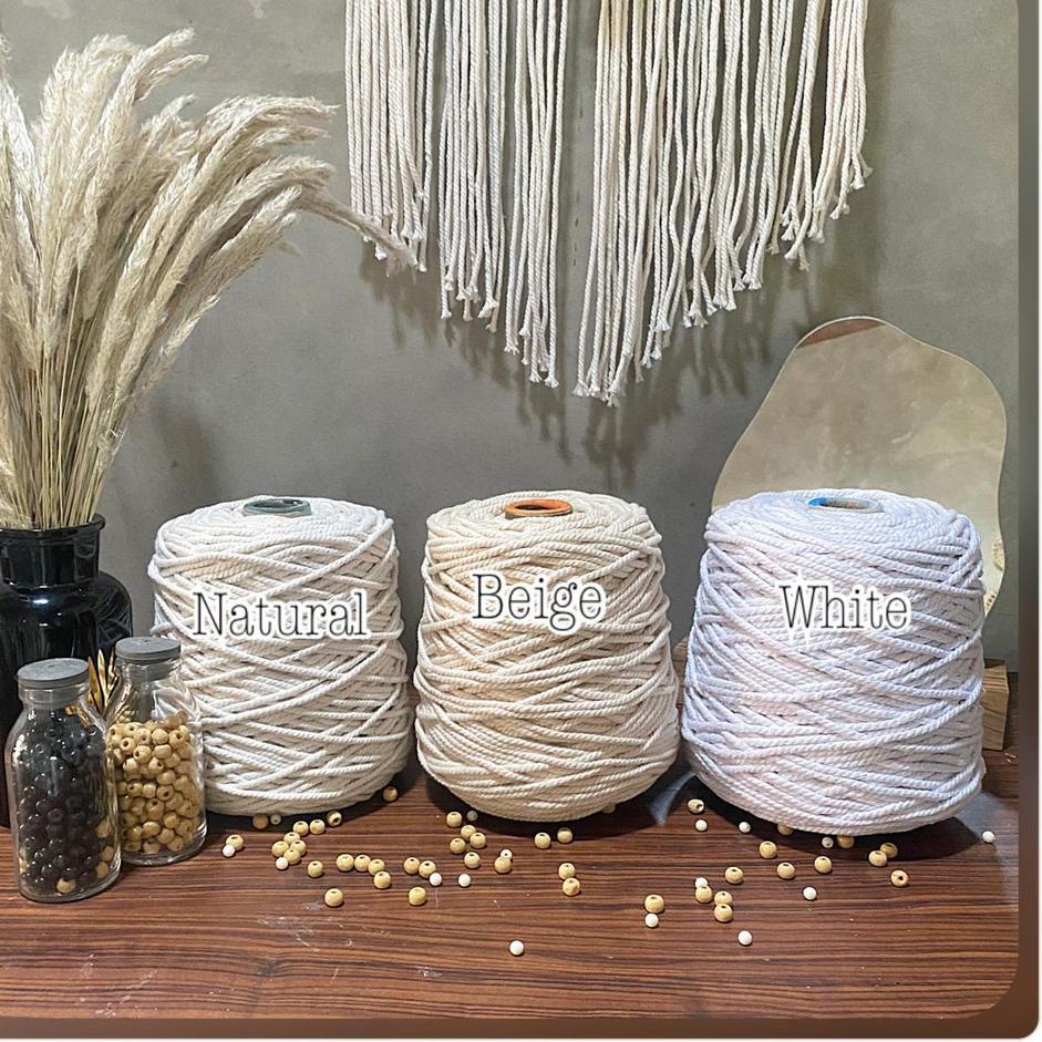 Grosir Bermutu Tali macrame warna cotton rope 4mm part I