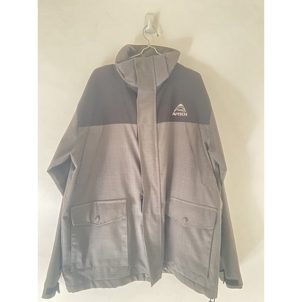 PRELOVED JAKET PARKA AVTECH ORIGINAL WARNA GREY XL