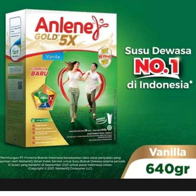 

10.10 Brand Anlene gold 640gr vanila/coklat/original !!