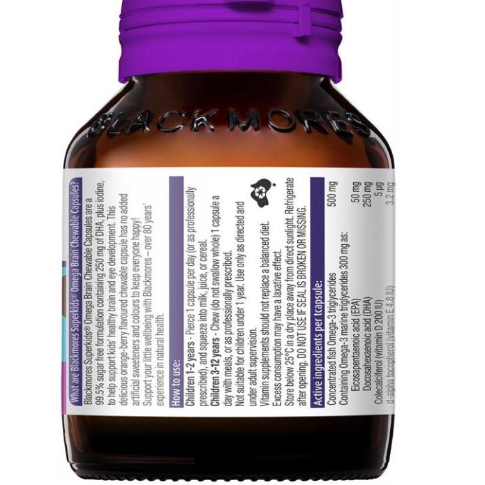 Murah Meriah Blackmores Superkids  Super Kids Multi - Immune - Omega Brain Fish Oil Chewable isi 50/