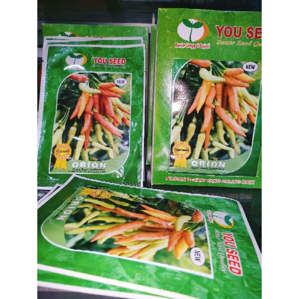 Cabe Orion F1 Cabe Berdompol Buah Lebat Kemasan 10gr Original Pabrik Cabe Berangkai