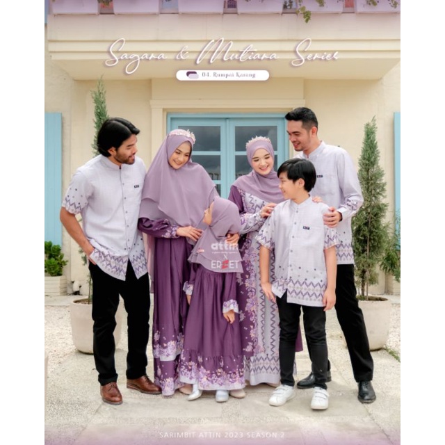 READY SAGARA-MUTIARA SERIES FAMILY SET by ATTIN HIJAB