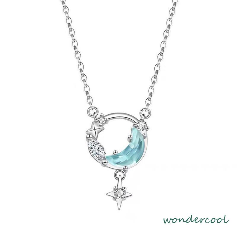 Kalung mewah  desain niche  kalung kalsedon putih-Won