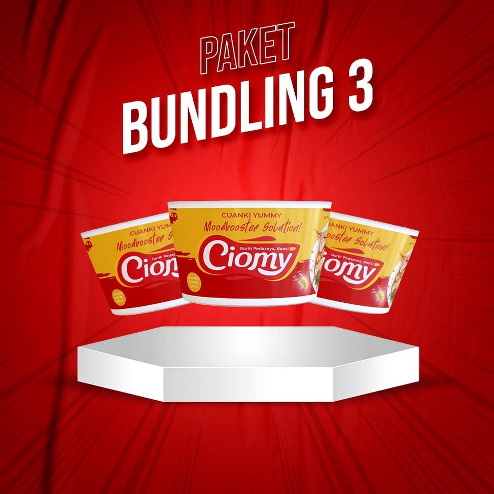 

Harga Bersahabat.. Paket Hemat Bundling 3 Cuanki Cheese Cup Instan Komplit Tahu Lidang Kering Toping Cireng Crunchy Ciomy EKF