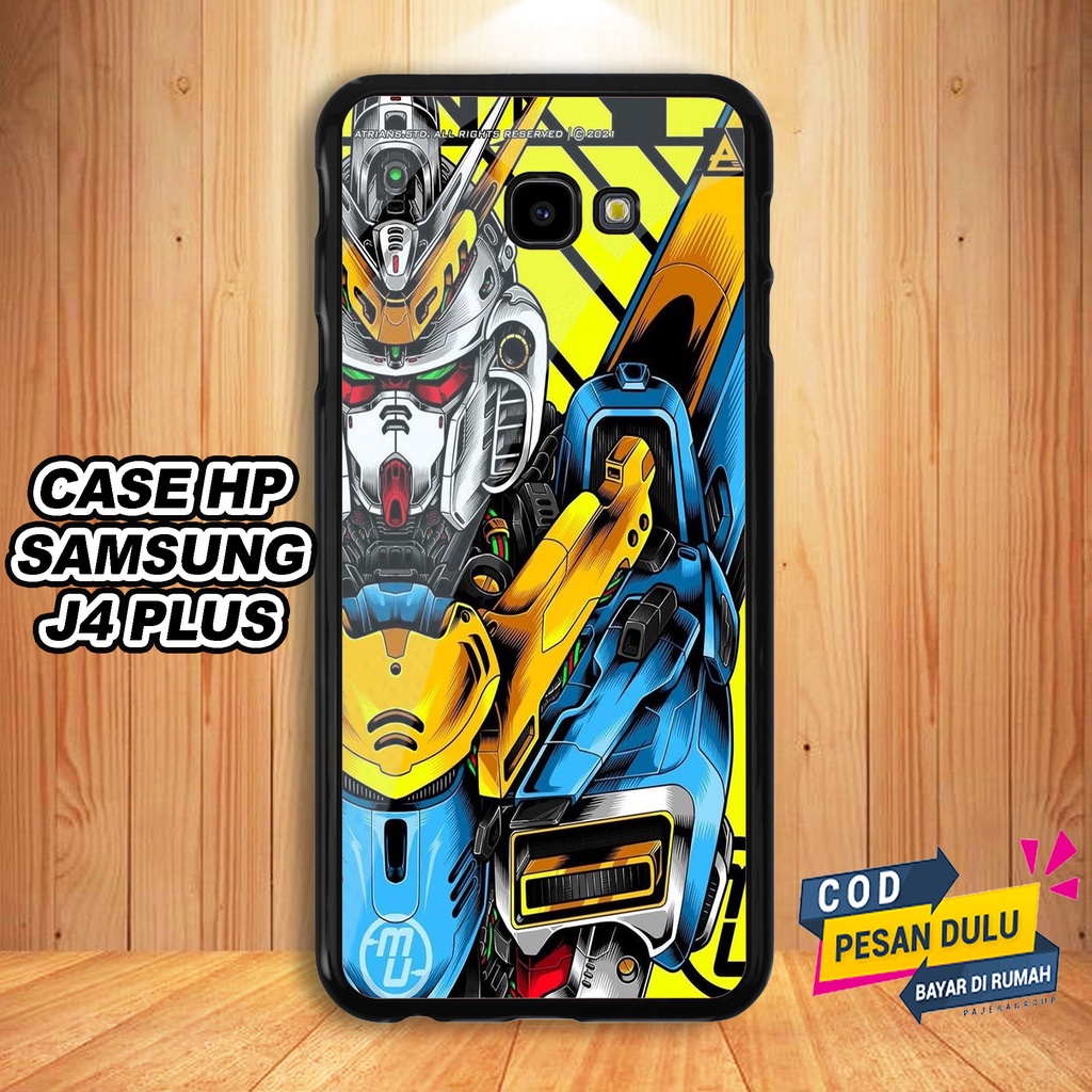 Case Samsung Galaxy J4 Plus Casing Hard Case 2D Terbaru [ ROBOT ] - Sarung hp Samsung - Case hp Sams