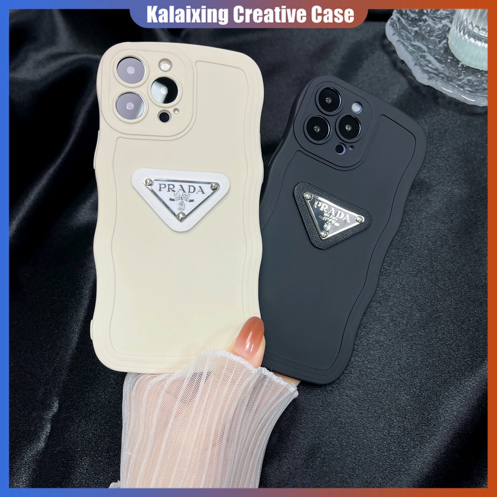 Casing Ponsel Logo Prada 3D Untuk iPhone 14 Pro Max13 11 ProMax Xs Max Xr X Xs7/8Plus 6P Casing Shockproof Back Cover