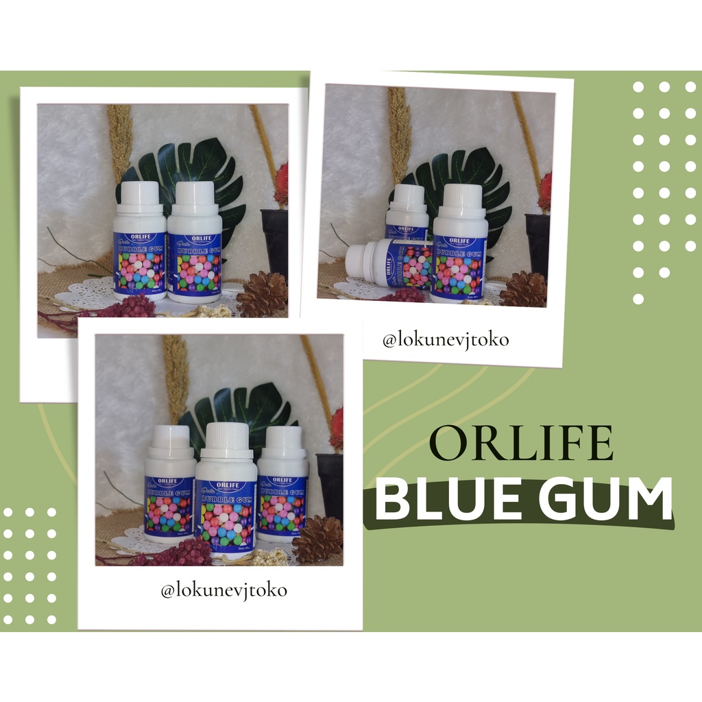 

10.10 [LOKUNEVJTOKO]⭐⭐⭐⭐⭐ORLIFE BLUE GUM / Perisa Es Permen Karet , Perisa Pasta Buble gum, merk ORLIFE 100gr