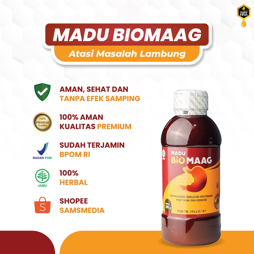 Madu Biosfera Asli Original Obat Asam Lambung GERD Maag Mual Kembung Paling Ampuh dan Cepat Asli Original