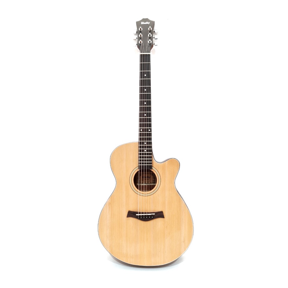 Gitar Akustik Merk Shelby Original Tipe GWC-235 NA NS Senar String Trusrod Murah Jakarta