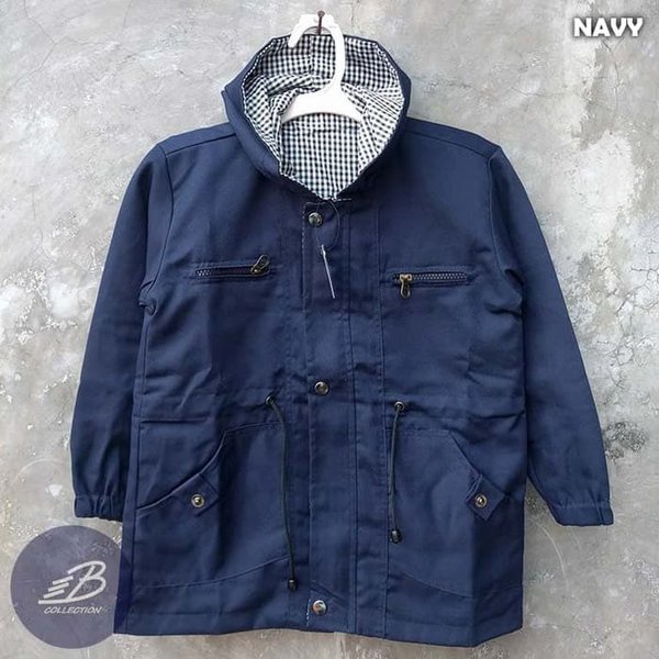 Jaket Parka anak keren bisa cewe cowo usia 6-13 Tahun - Jaket Parka