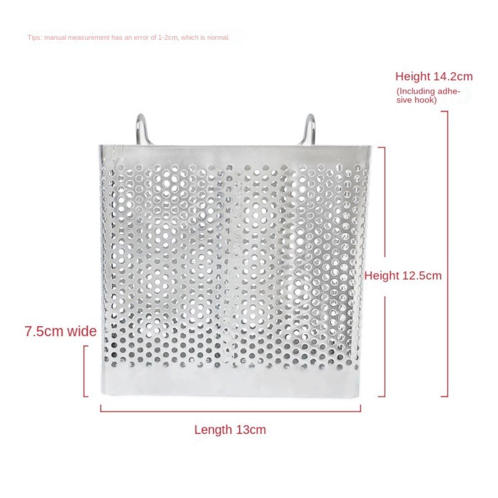 Solighter Stainless Steel Chopstick Holder Hanging Type Kotak Penyimpanan Aksesoris Dapur Peralatan Masak Rak Organizer