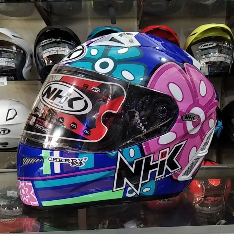 HELM NHK GP PRO CHERY POP /NHK TERMINATOR TT CHERRY POP