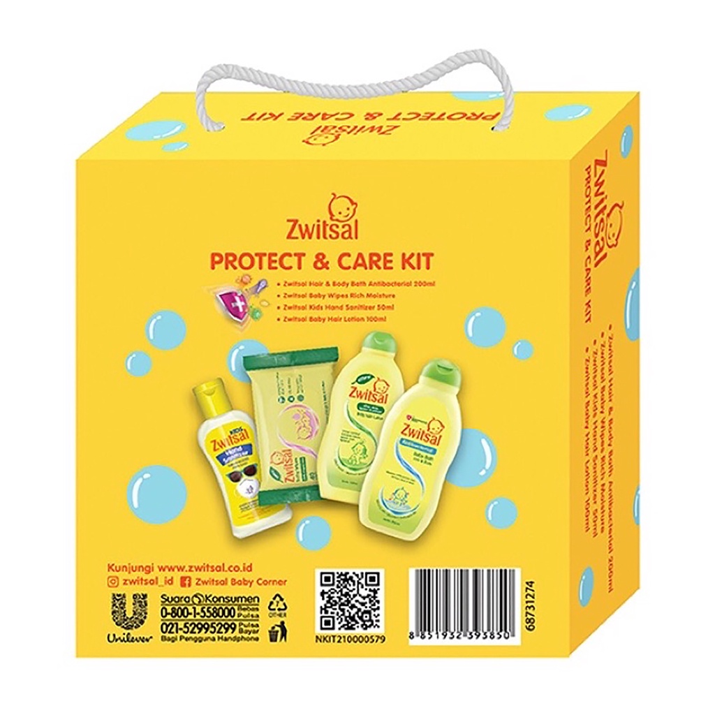 Zwitsal Baby Protect&amp; Care Kit - Hampers Bayi - Zwitsal Gift Set Baby