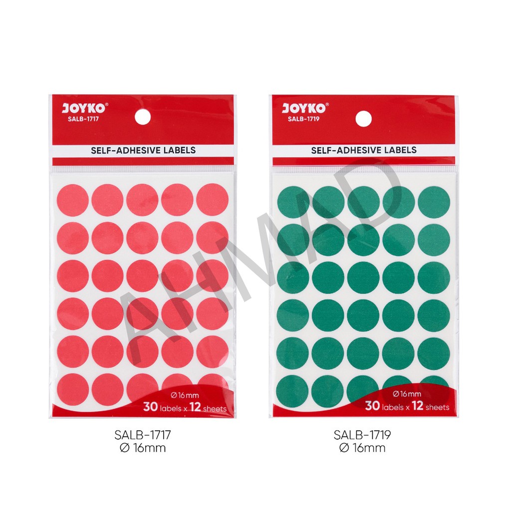 

JOYKO Label Bulat Warna SALB 1717 / 1719 [ PAD ]